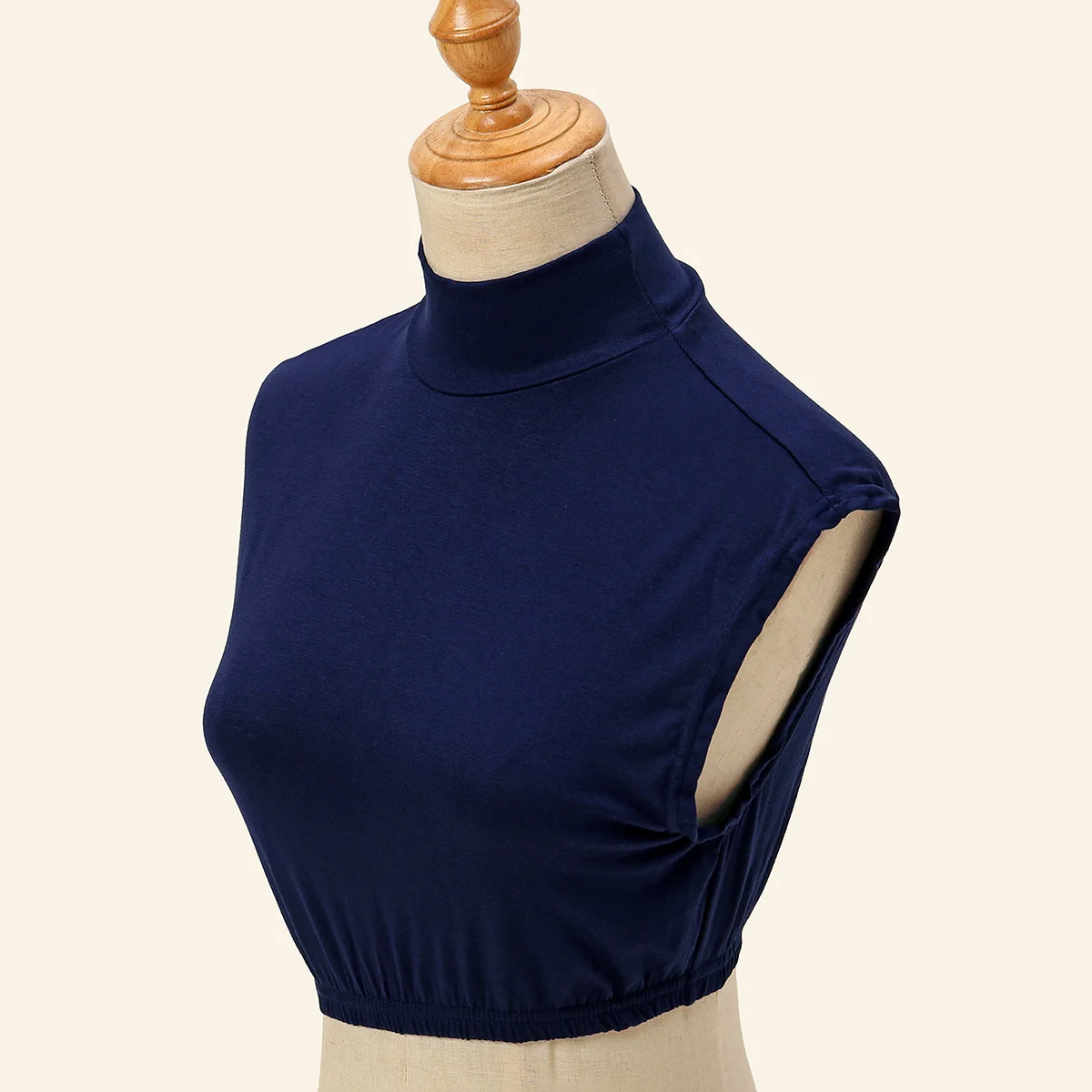 Soft Cotton Modal Inner Neck Cover Solid Color False Collar For Woman Mock Neck Half Top Detachable Collars Neck Free Size - Image 21