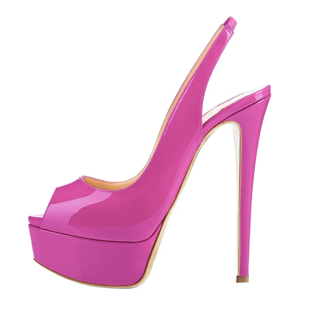 LOSLANDIFEN New 2025 Women Sandals Sexy 14CM Super High Heels Open Toe Platform Sandals Gladiator Party Dress Red Wedding Shoes - Image 12