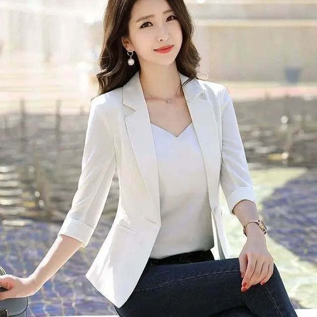 Black Short Latest Fashion Jacket Woman Spring Women's Blazer Suits Tailoring Clothing Blazers Trend Casual Coat High Quality - Image 6