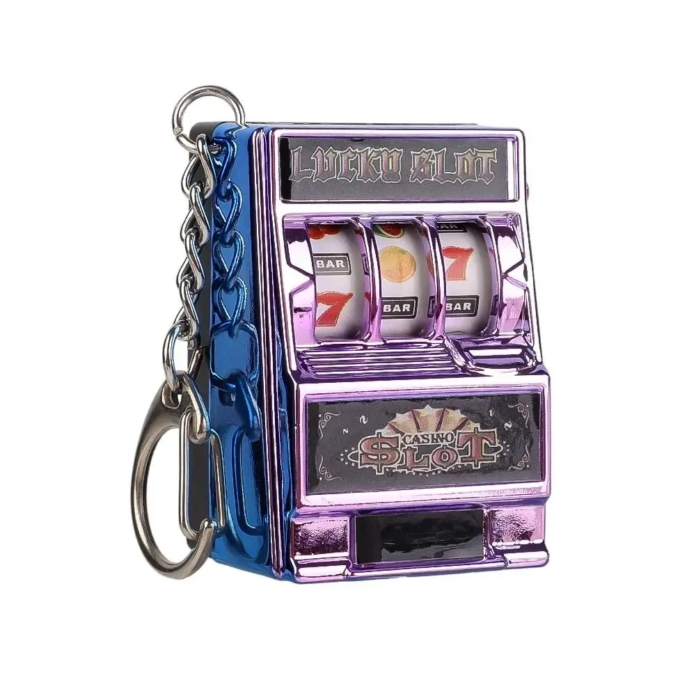 Mini Gambling Slot Machine Key Chains Creative Arcade Pocket Fruit Lucky Jackpot Gadget Antistress Toy Funny Games Keychain Ring - Image 10