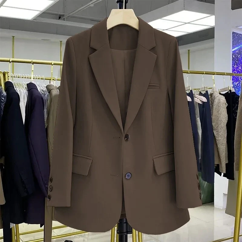 2024 New Red Suit Coat Women's Korean Style Loose Single Breasted Blazers Office Female Temperament Blazers Jacket Outwear Tops - Image 15