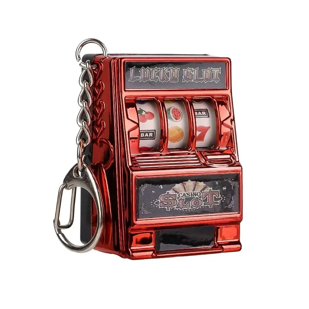 Mini Gambling Slot Machine Key Chains Creative Arcade Pocket Fruit Lucky Jackpot Gadget Antistress Toy Funny Games Keychain Ring - Image 11