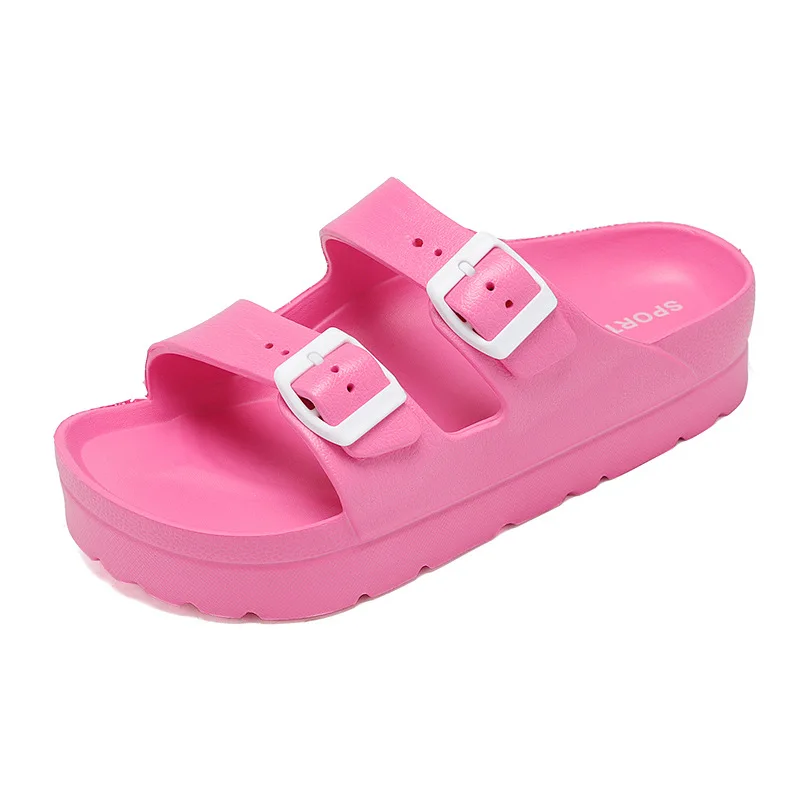 Bebealy Womens Platform Sandals With Arch Support Beach Summer Sandals Adjustable Buckle Woman Comfort Lightweight EVA Slides - Image 13