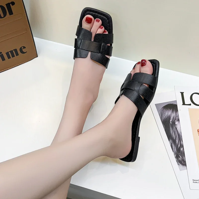 Summer Slipper Women Shoes Ladies High Quality Slides Sandals Womens Shoes New Fashion Design Beach Flat Shoes Female Slippers - Image 4