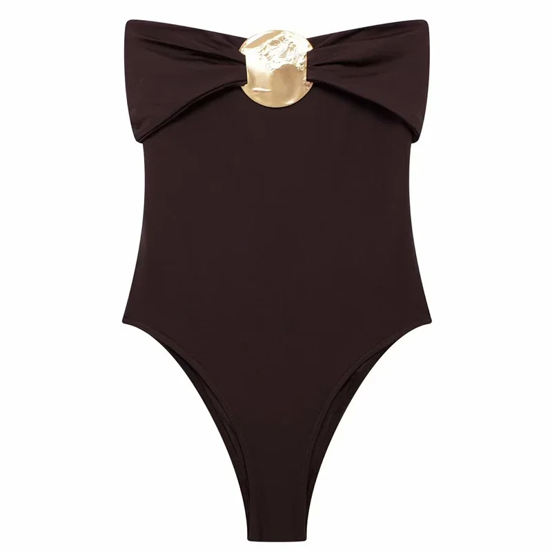TRAF 2024 Woman Sexy Tops Bow Bodysuit Women Black Red Sleeveless Thong Bodysuit Gold Glitter Corset Rave Body suits - Image 6