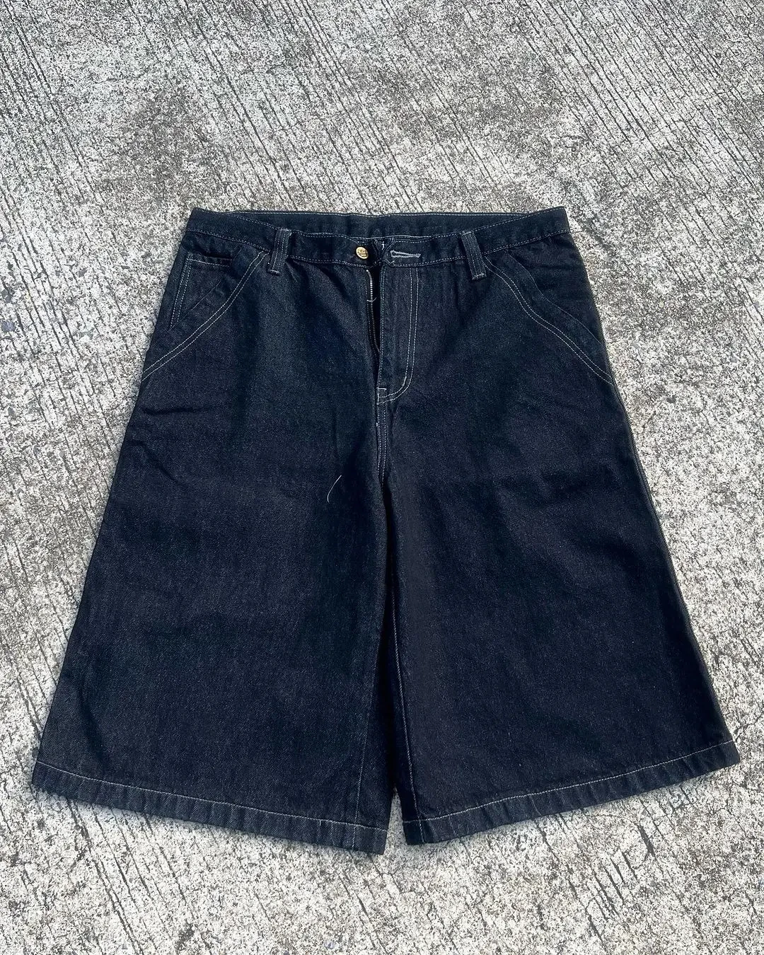 American New Fashion Popular Oversized Print Patch Casual Denim Shorts Women Y2k Gothic Hip Hop Joker Couple Shorts Streetwear - Image 9