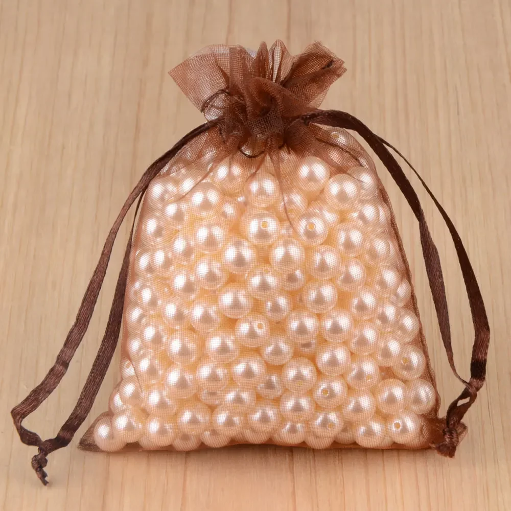 50pcs 24 Colors Jewelry Bag 5*7 7*9 9*12 10*15cm Wedding Gift Organza bag Jewelry Packaging Display & Jewelry Pouches - Image 12