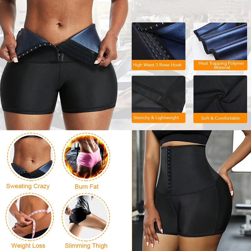 MISSMOLY Hot Sweat Sauna Panties Body Shaper Shorts Weight Loss Slimming Shapewear Waist Trainer Tummy Control Thermo Leggings - Image 2