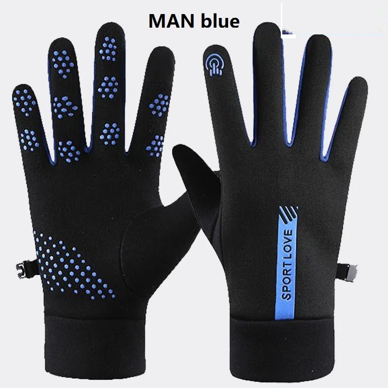 Womens Autumn and Winter Sports Warm Gloves Waterproof and Anti Slip Cycling Gloves Wind and Cold Resistant Outdoor Activity Glo - Image 12