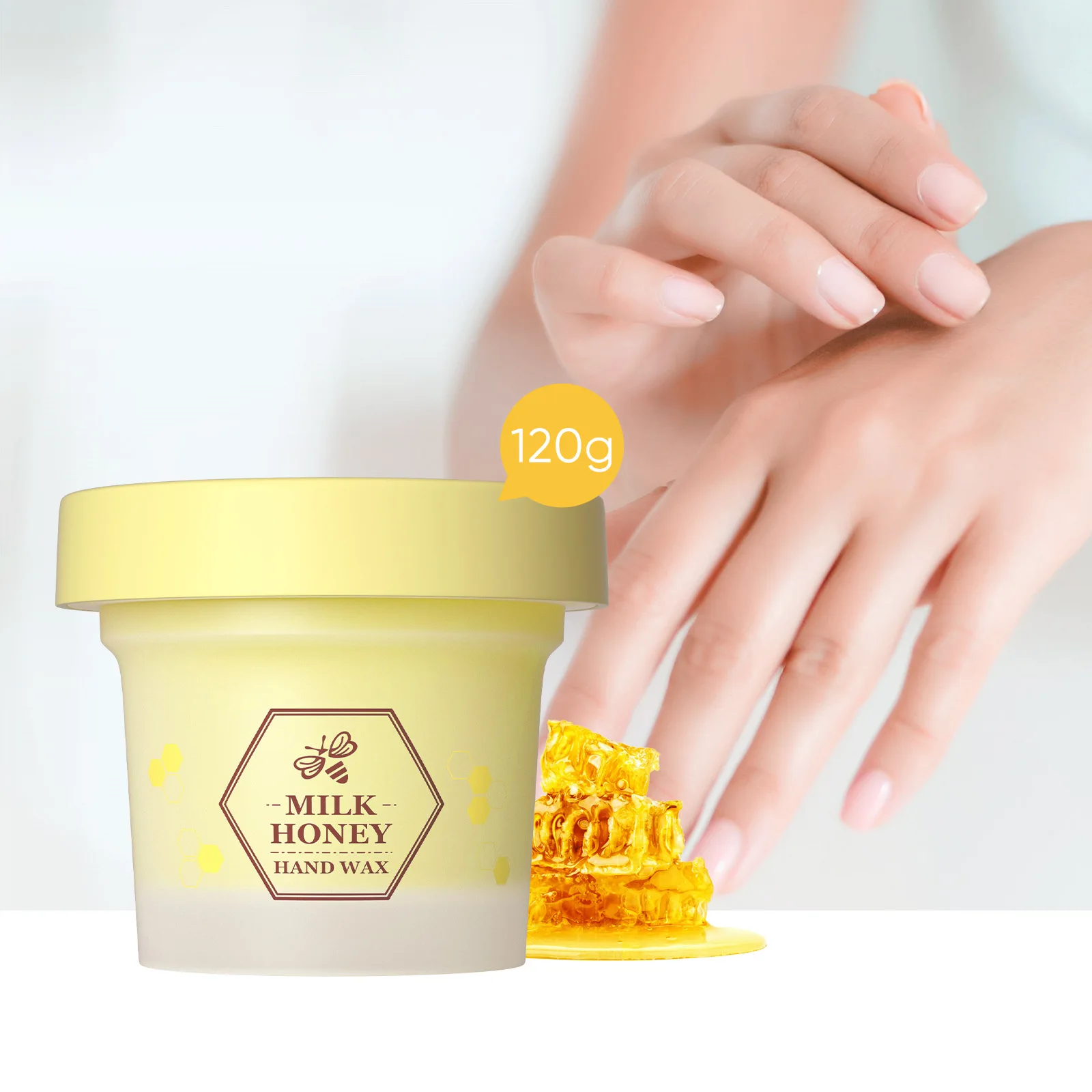 30/120g Honey Wax Hand Cream Moisturizing Whitening Exfoliating Smoothing Firming Nourishing Hydrating Gel Hands Care Products
