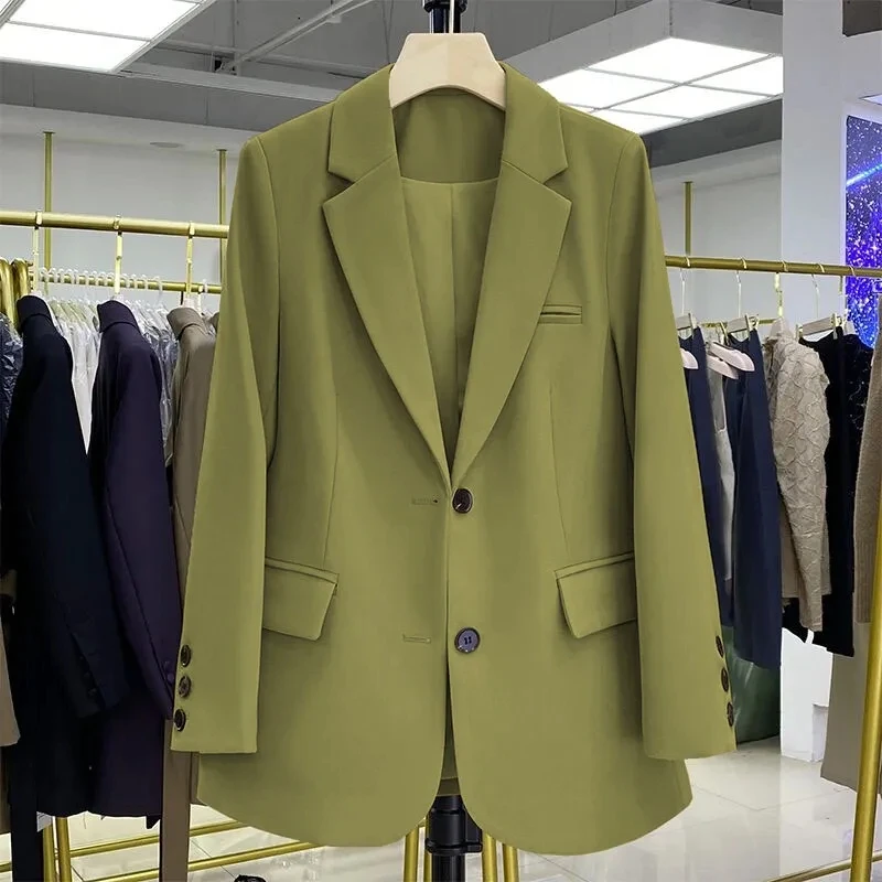 2024 New Red Suit Coat Women's Korean Style Loose Single Breasted Blazers Office Female Temperament Blazers Jacket Outwear Tops - Image 16