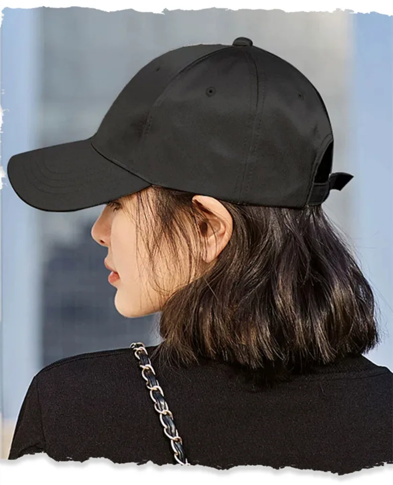 New Fashion Hat Hair Extensions Medium Long Ladies Curly Wigs Hats Connected Head Cover Synthetic Peaked Cap Wig For Women - Image 3