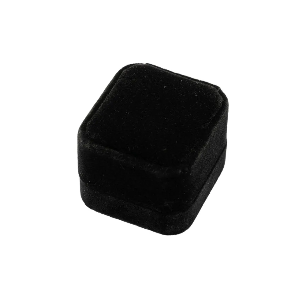 Square Engagement Velvet Earring Ring Packaging Box Jewelry Organizer Valentine Day Gift Case Ring Display Storage Wholesale - Image 2