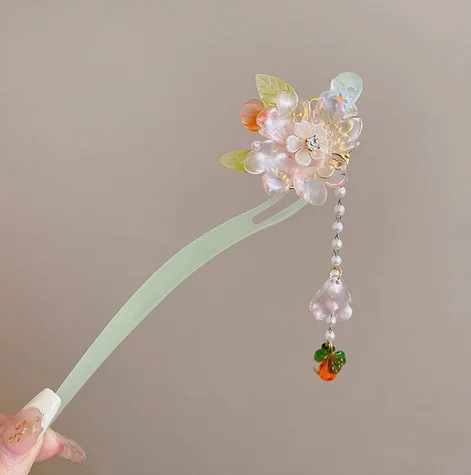 Light Luxury Flower Hairpin For Women Chinese Style Floral Butterfly Tassel Hair Stick Elegant Metal Jewelry Hairpin Hair Clips - Image 50