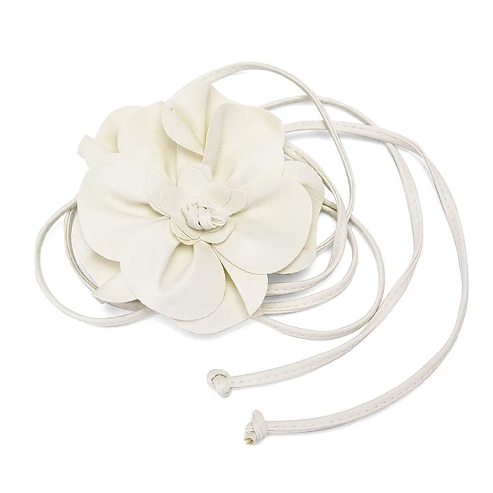 PU Leather Flower Rope Belts Luxury DIY Woven Waistband Strap Decorative Waist Braid Tie For Skirts Jeans Dress Clothes Fashion - Image 13