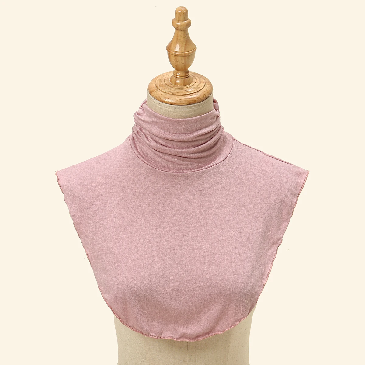 Soft Cotton Modal Inner Neck Cover Solid Color False Collar For Woman Mock Neck Half Top Detachable Collars Neck Free Size - Image 32