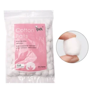 100Pcs/Pack Cotton Balls Nail Polish Remover Cleaning Tool UV Gel Nail Tips Cleaner Nail Art Manicure Assossories