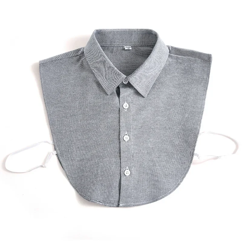 Oxford Textile Cotton Fake Collar for Men Unisex Versatile Spring Summer Fashion Business Collar Inside Office Work Fake Shirt - Image 5