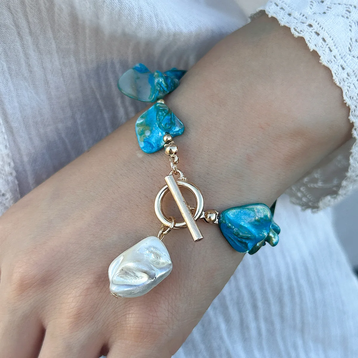Retro Starfish White Shell Conch Pendant Necklace Women 2024 Simple Creative Colorful Stones Hand Woven beach Jewelry Girls - Image 29