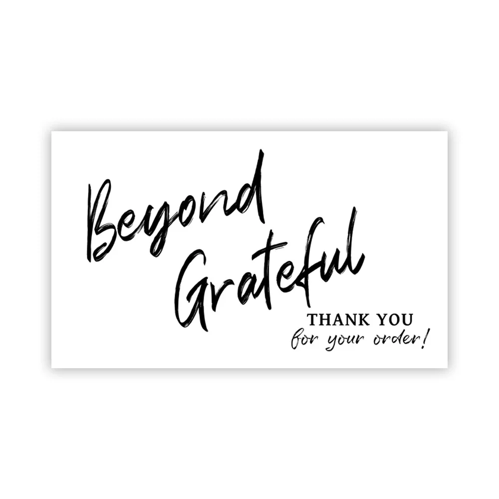 9.0x5.4cm Pink Black Foil Stamp Greeting Label Custom Thank You Cards For Small Bussiness Gift Box Decoration Packaging Supplies - Image 36