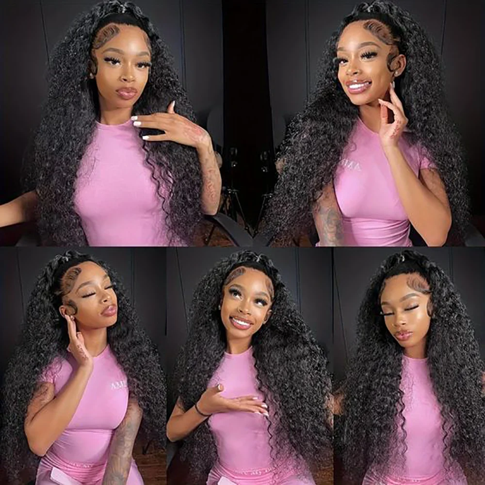 30 Inch 13X6 Deep Wave Lace Front Wigs Human Hair Water Wave Frontal Wig HD Lace Front Wigs Human Hair 13x4 Curly Human Hair Wig - Image 4