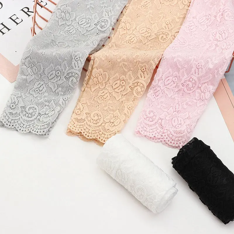 1Pair Sexy Lace Flowers Sunscreen Arm Sleeve for Women Summer Driving UV Protection Gloves Elegant Long Fingerless Arm Sleeve - Image 6