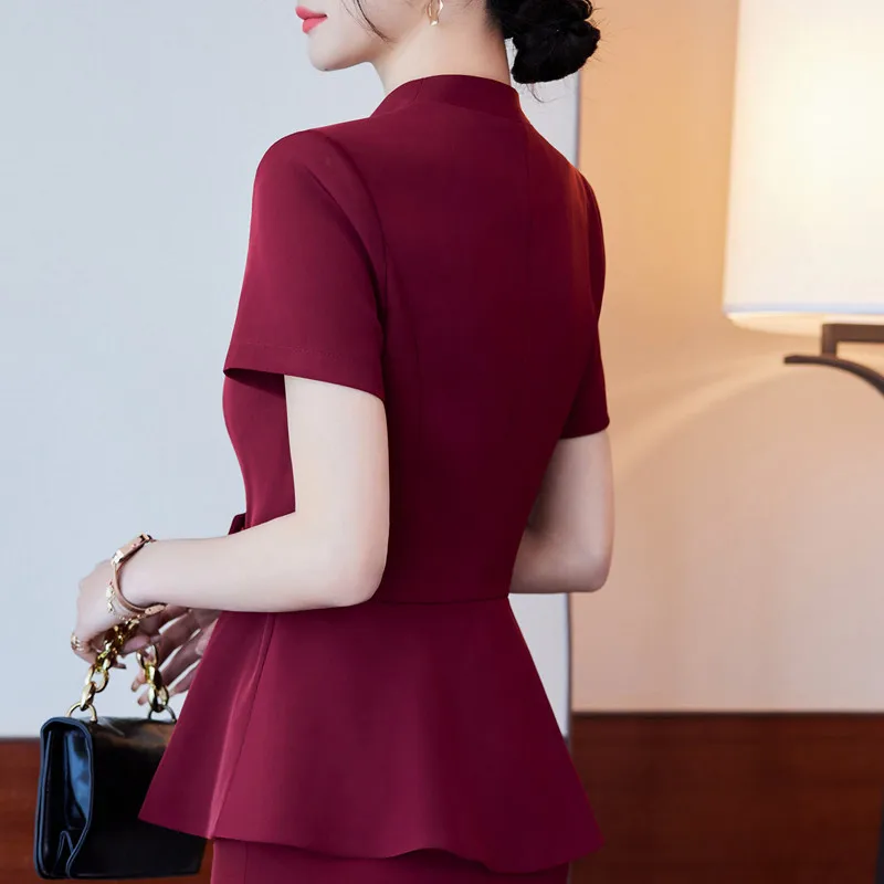 NAVIU Elegant White Blazer Slim Fashion Summer Professional Business Women Work Jacket Office Ladies Coat Tops Outfit - Image 4