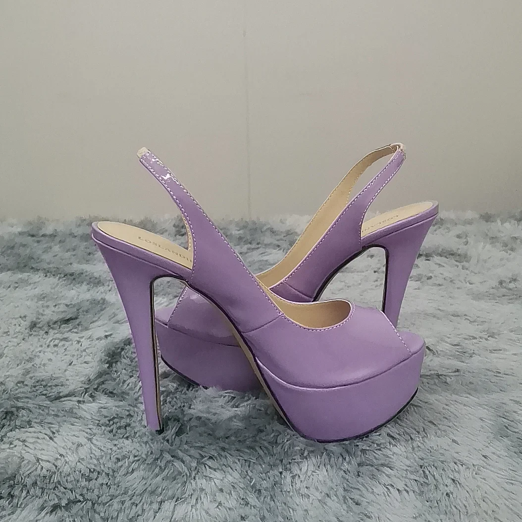 LOSLANDIFEN New 2025 Women Sandals Sexy 14CM Super High Heels Open Toe Platform Sandals Gladiator Party Dress Red Wedding Shoes - Image 3