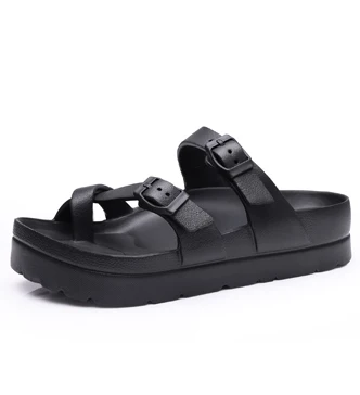 Bebealy Womens Platform Sandals With Arch Support Beach Summer Sandals Adjustable Buckle Woman Comfort Lightweight EVA Slides - Image 9