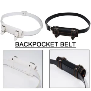 PU Leather Katana Belt Demon Slayer Style Sword Holder 110CM Waist Sheath for Rapier/Scabbard Cosplay Martial Arts Accessory