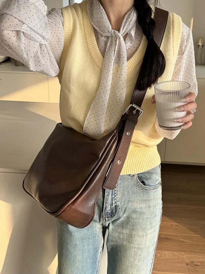 Women Handbags Cowhide Women Shoulder Bag Fashion Luxury Ladies Messenger Bags High Quality Female Tote Bag - Image 8
