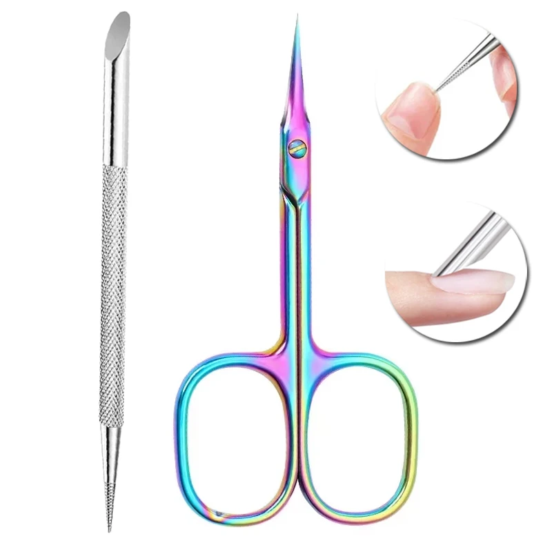 Professional Russian Manicure Scissors Cuticle Regrowth Cut Curved Tip Nail Pedicure Grooming Stainless Steel Dead Skin Remover - Image 10