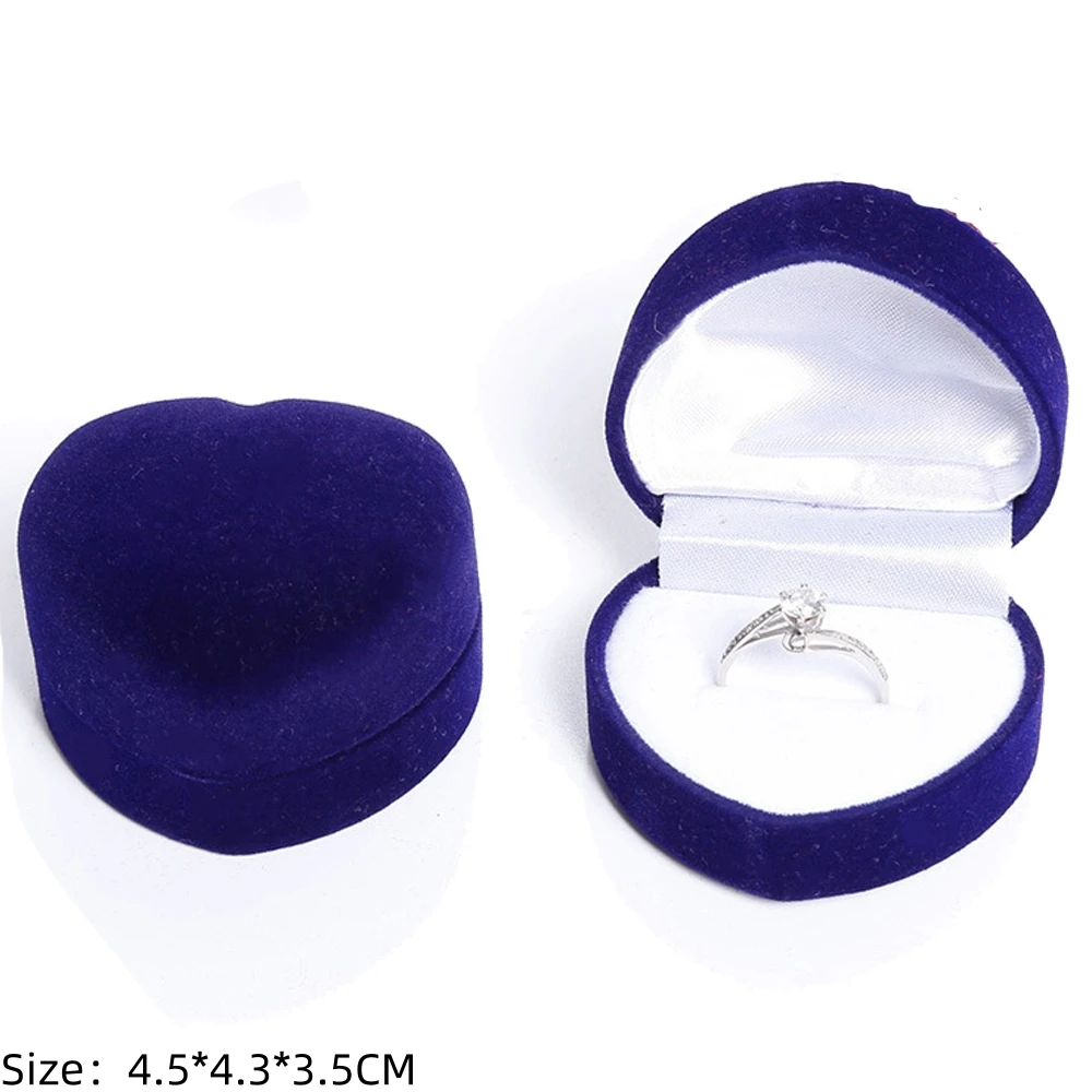 Square Engagement Velvet Earring Ring Packaging Box Jewelry Organizer Valentine Day Gift Case Ring Display Storage Wholesale - Image 28