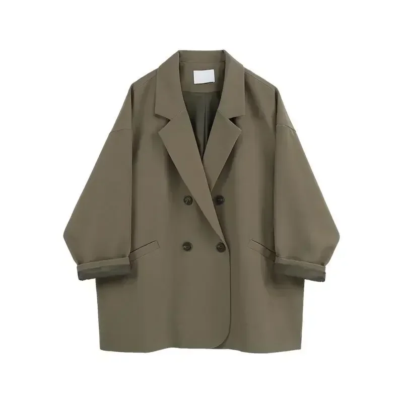 Women Blazer Spring and Autumn 2024 New Fashion Korean Vintage Suit Jacket Female Oversized Blazers - Image 8