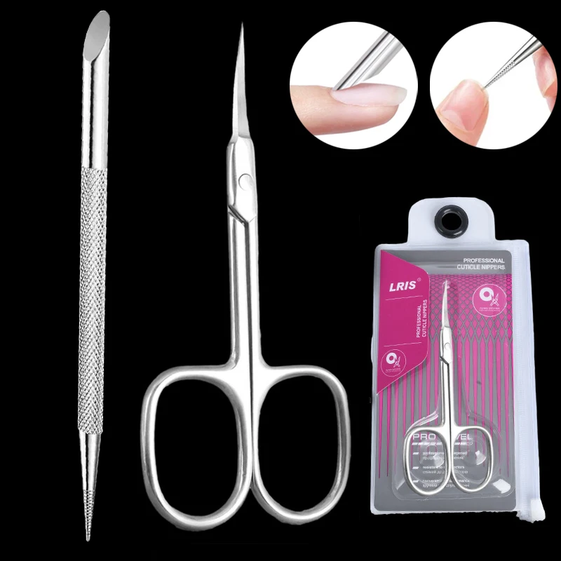 Professional Russian Manicure Scissors Cuticle Regrowth Cut Curved Tip Nail Pedicure Grooming Stainless Steel Dead Skin Remover - Image 12