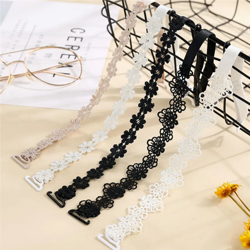 Women Elastic Bra Strap Bra Accessories Floral Lace Bra Strap Anti-slip Adjustable Belts Shoulder Strap for Bridal Wedding Party - Image 6