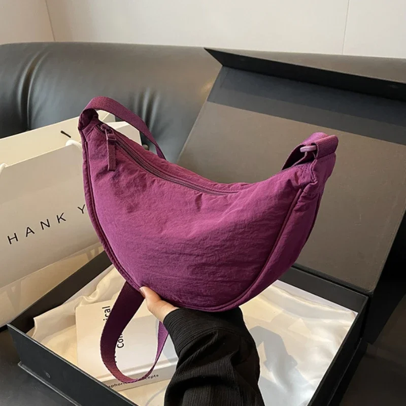 New Color Women's Nylon Shoulder Bag Casual Sports Female Hobos Crossbody Bags Fashion Large Female Fanny Pack Purse Handbags - Image 5