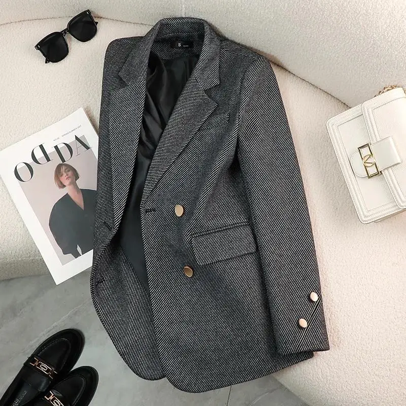 Luxury Brand Blazers Women Clothing Autumn Winter Jacket Button Office Ladies Coat Design Jacket Long Sleeve Outerwear Suits New - Image 6