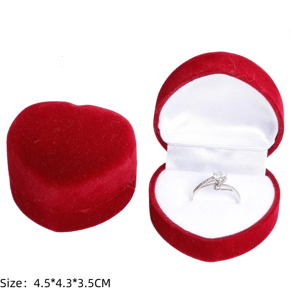 Square Engagement Velvet Earring Ring Packaging Box Jewelry Organizer Valentine Day Gift Case Ring Display Storage Wholesale - Image 26