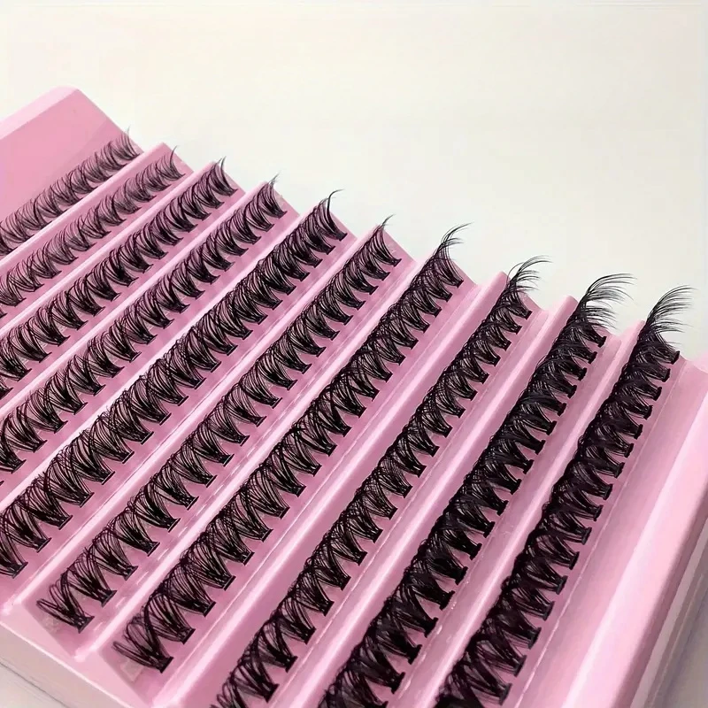 40D False Eyelashes, 200pcs 10mm/12mm/14mm Mix D Curling Cluster Lashes Individual Lash Extensions Soft And Natural False Eyelas - Image 3