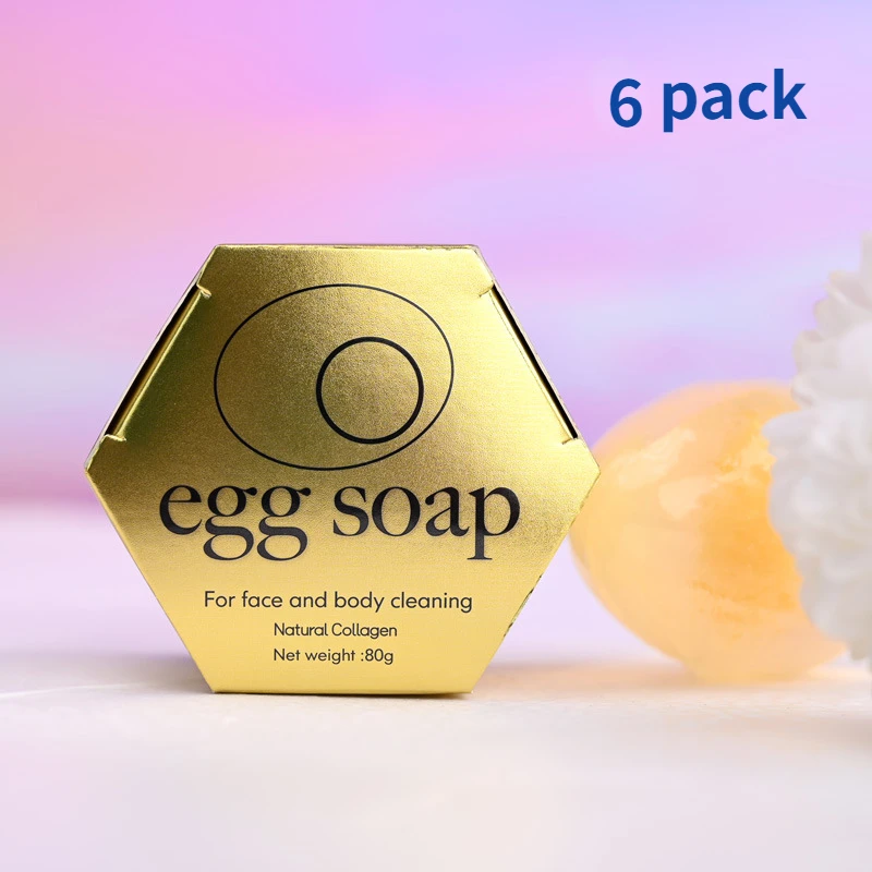 Natural Collagen Egg Soap 80g Wholesale Collagen Bath Soap Bar Cleaning Hydrating Moisturizing Soap - Image 8