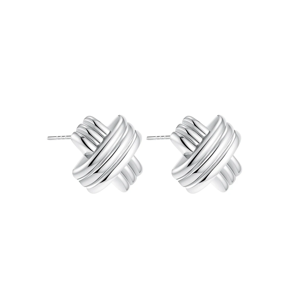 Vintage Texture Gold Plated Stainless Steel Earrings for Women Geometric Circle Twist Statement Earring Fashion Jewelry Bijoux - Image 10