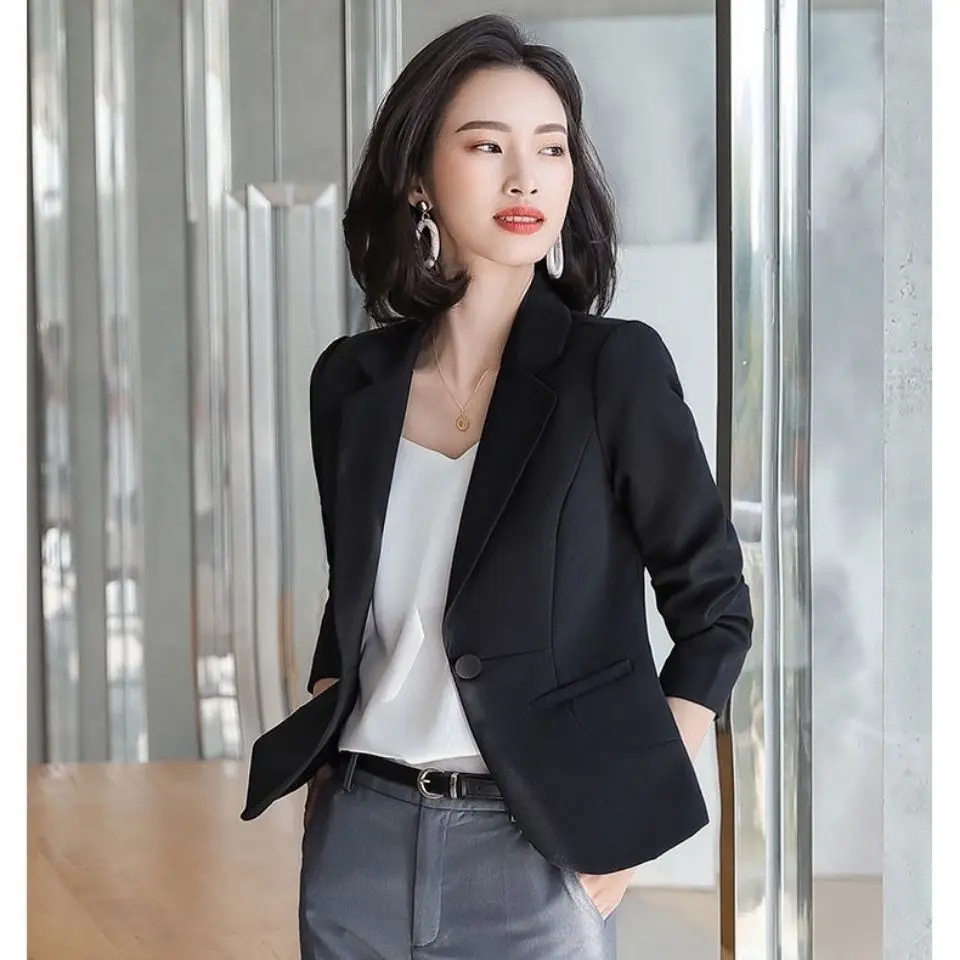 Black Short Latest Fashion Jacket Woman Spring Women's Blazer Suits Tailoring Clothing Blazers Trend Casual Coat High Quality - Image 11