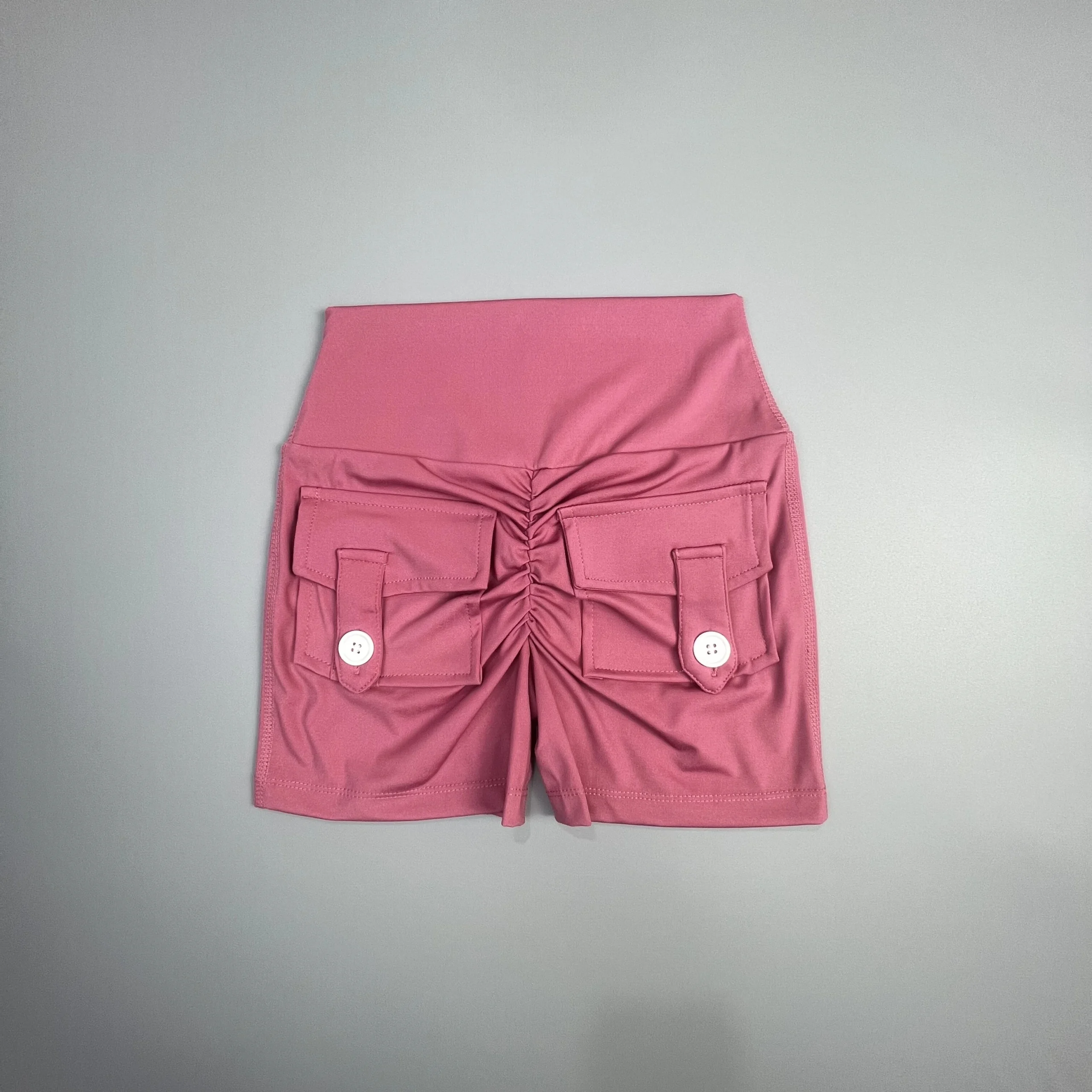 Peach Butt Fitness Shorts Women's Exercise Three-Quarter Pants Cargo Air Dry Pocket Yoga Tight Lift Summer - Image 7