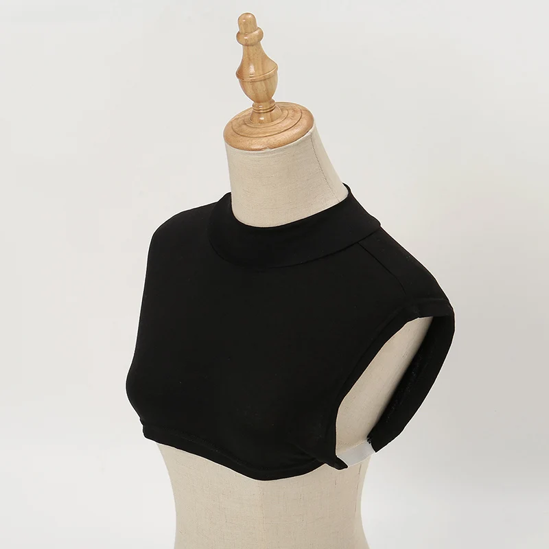 Soft Cotton Modal Inner Neck Cover Solid Color False Collar For Woman Mock Neck Half Top Detachable Collars Neck Free Size - Image 27