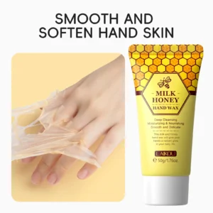 Laikou Milk Honey Hand Wax Moisturizing Exfoliating Calluses Anti-Aging Hand Exfoliator Scrub Hands Peeling Masks Skin Care 50g