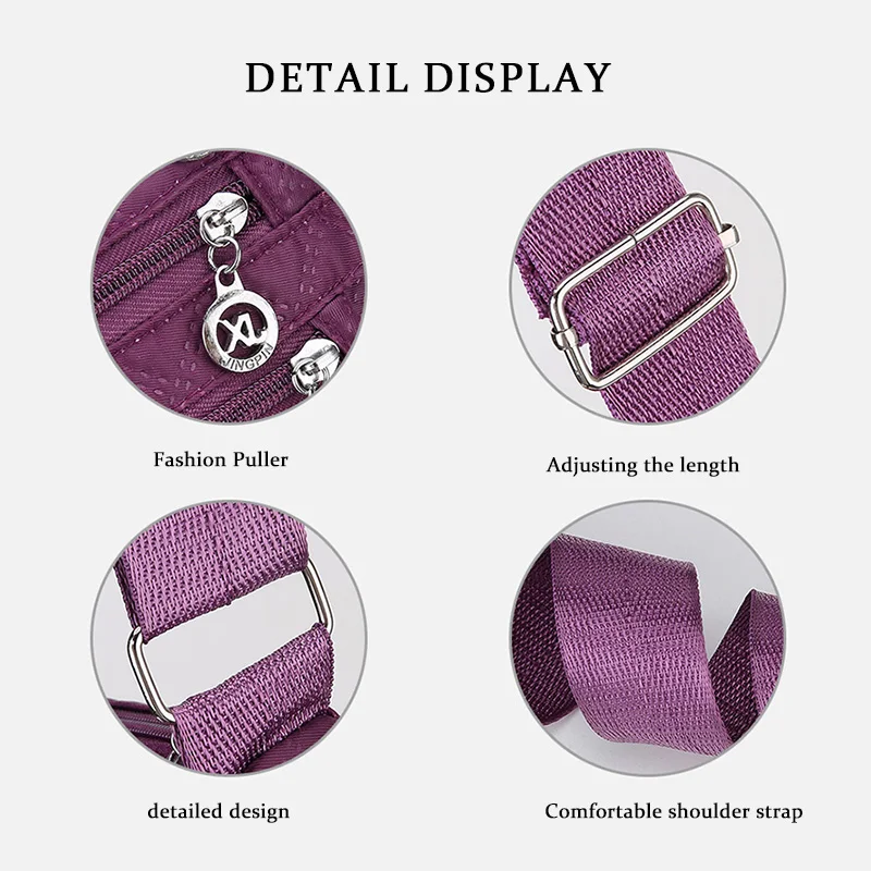 Casual Crossbody Bag, Durable Oxford Fabric, Adjustable Shoulder Straps, Multiple Pockets, Fashionable and Versatile. - Image 4