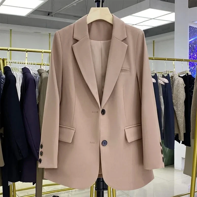 2024 New Red Suit Coat Women's Korean Style Loose Single Breasted Blazers Office Female Temperament Blazers Jacket Outwear Tops - Image 11