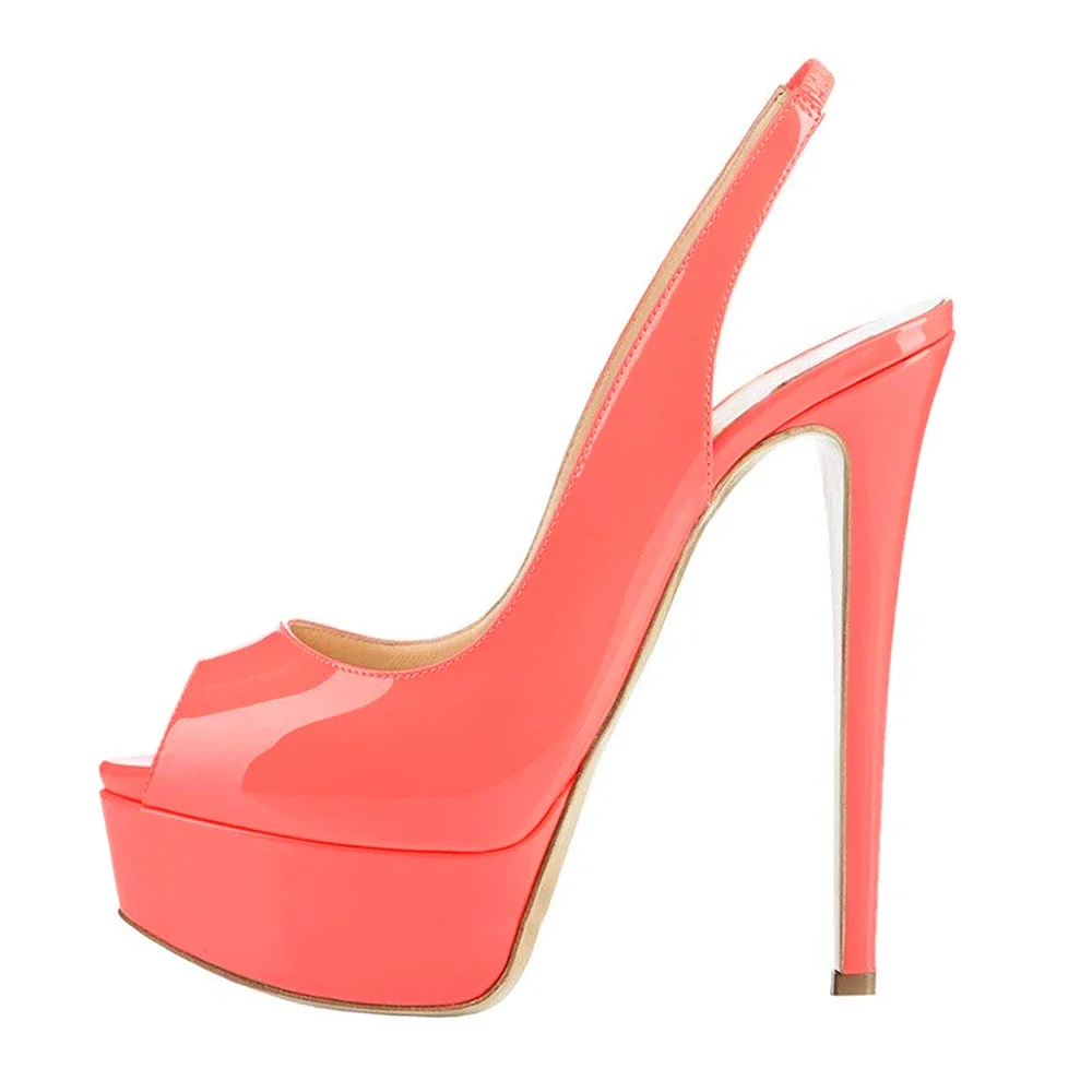 LOSLANDIFEN New 2025 Women Sandals Sexy 14CM Super High Heels Open Toe Platform Sandals Gladiator Party Dress Red Wedding Shoes - Image 17