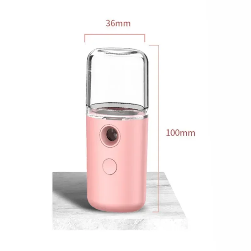 Nano Facial Hydrator Sprayer Face Steamer Nebulizer Home Travel Use Mini Rechargeable Humidifier Women Beauty Device Skin Care - Image 3